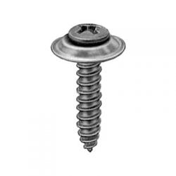 Screw Phillips Pan Head Oval Sems Wshr Black  Hd WF