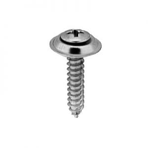 Screw Phillips Pan Head Oval Sems Wshr Chrome Pltd  Hd WF