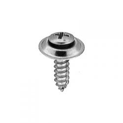 Screw Phillips Pan Head Oval Sems Wshr Chrome Pltd  Hd WF