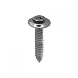 Screw Phillips Pan Head Oval Sems Wshr Chrome Pltd  Hd WF