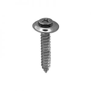 Screw Phillips Pan Head Oval Sems Wshr Chrome Pltd  Hd WF