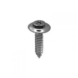 Screw Phillips Pan Head Oval Sems Wshr Chrome Pltd  Hd WF