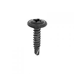 Screw Phillips Teks Drill Point Flat Washer Black