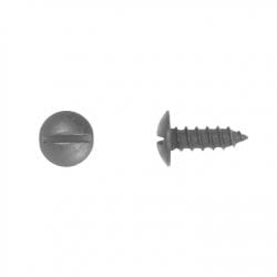 Slotted Truss Head Black License Plate Screw   WF