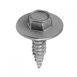 Tap Screw Hex Washer Head Zinc  inch WF