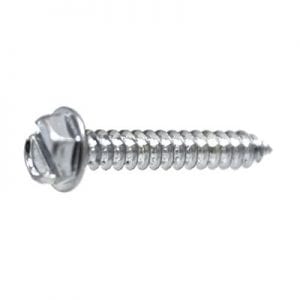 Tap Screw Hex Washer Slotted Head Zinc Plated WF