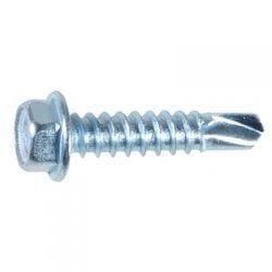 Tap Screw Hex Washer Teks Point Zinc Plated WF