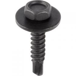 Tap Screw Loose mm Washer Teks Point Black