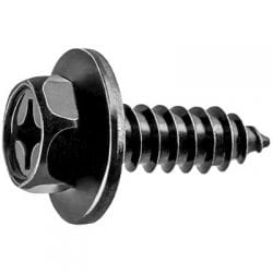 Tap Screw Loose mm Washer Black