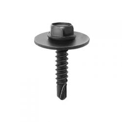 Tap Screw Loose mm Washer Teks Point Black