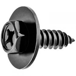 Tap Screw Loose mm Washer Black