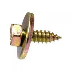 Tap Screw Loose mm Washer Yellow Zinc