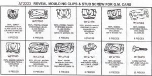 Assortment Tray Reveal Moulding Clips