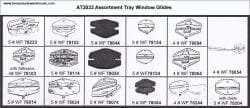 Assortment Tray Door Glass Guide Clips